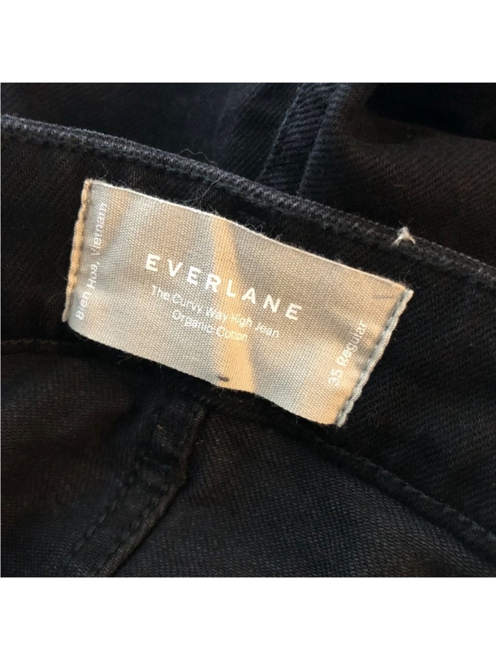 Everlane The Curvy Way-High Jean Black Wash Size 35 - Picture 8 of 10